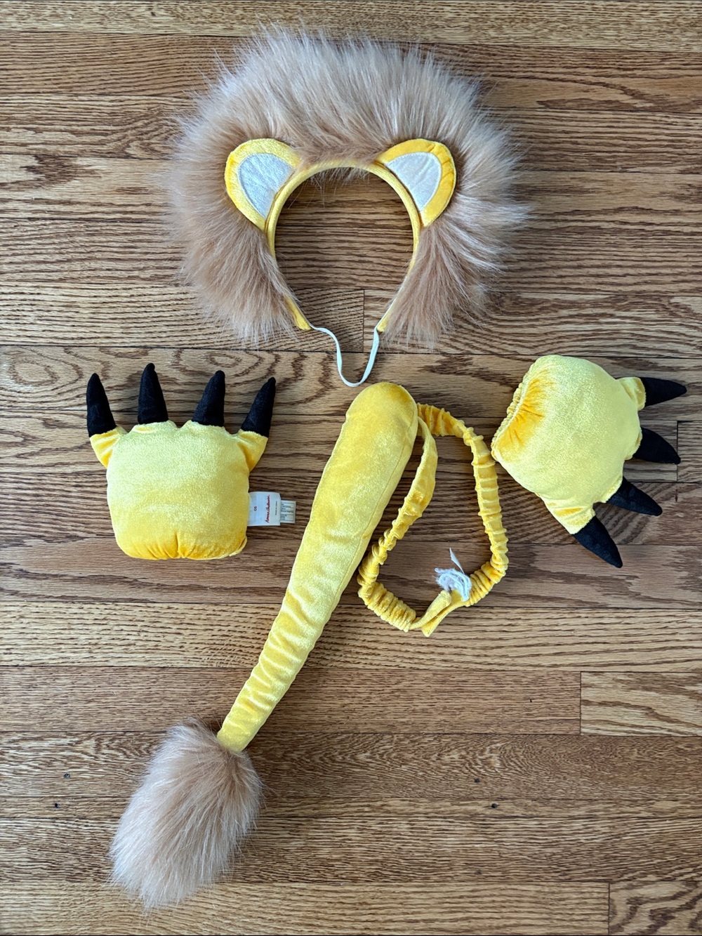 Hanna Anderson Lion Costume Set with Faux Fur Mane and Tail